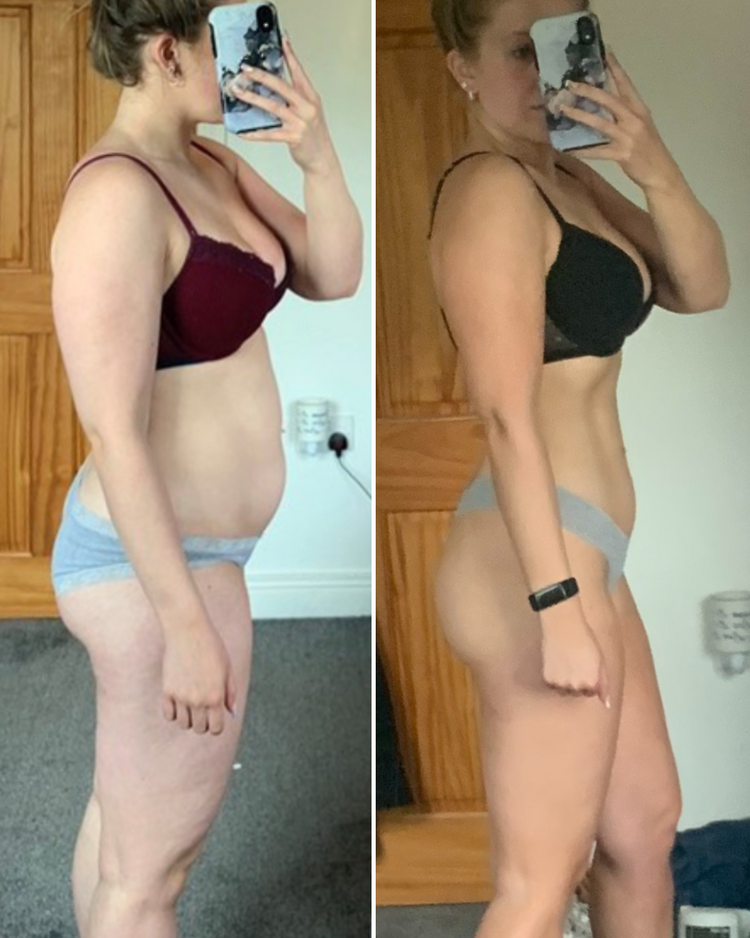 body transformation flat tummy