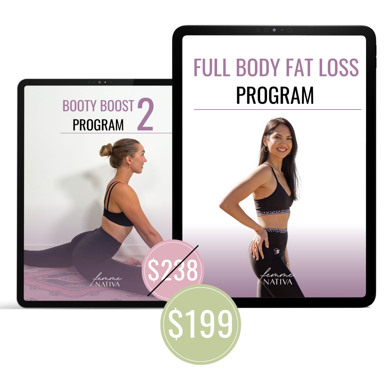 Full Body Fat Loss Program + Booty Boost 2 Program - Custom Bundle