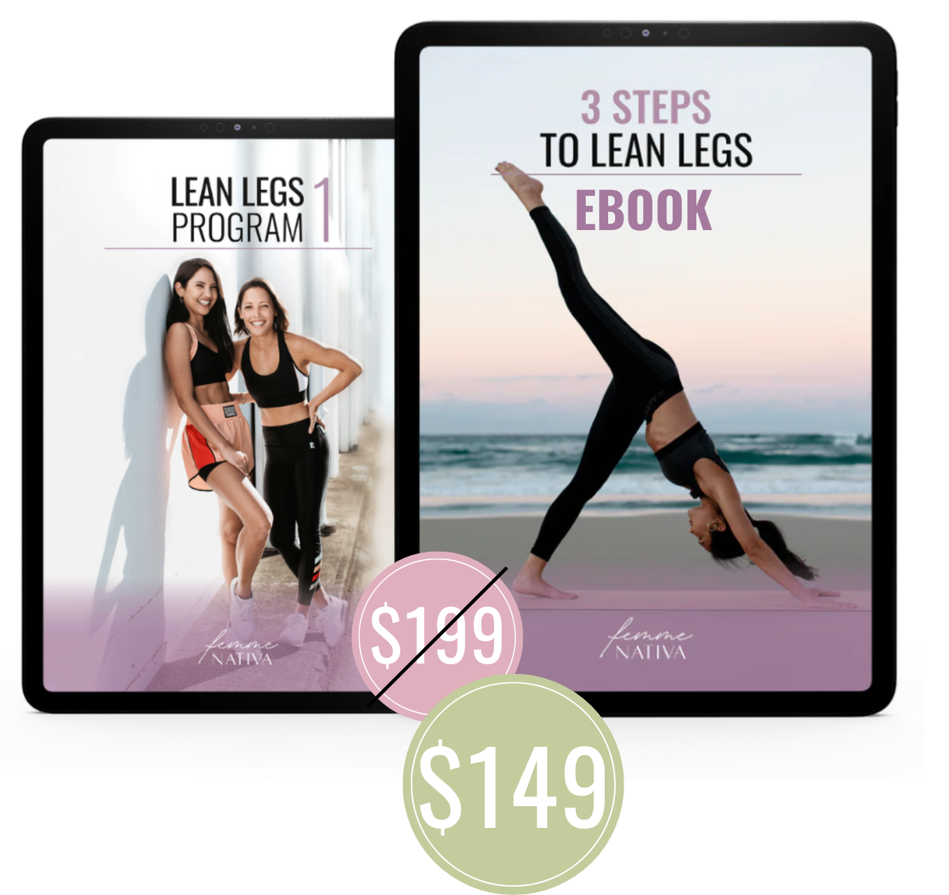3 Steps To Lean Legs Ebook + Lean Legs Program 1 Bundle
