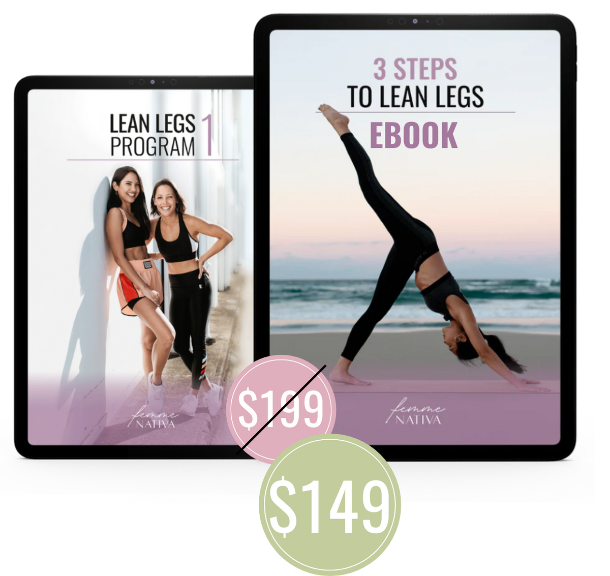 3 Steps To Lean Legs Ebook + Lean Legs Program 1 Bundle